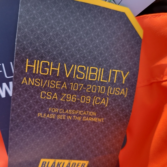 Blaklader 1685 1977 / HI-VIS SHELL PANTS - Picture 10 of 10